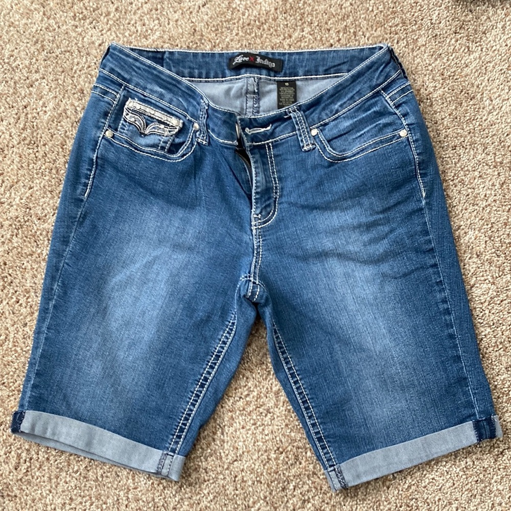 Denim shorts